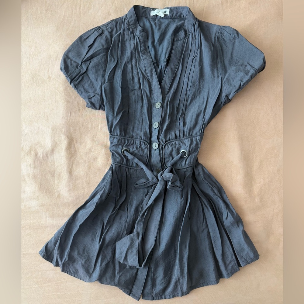 Cinched Blouse with Corset Back Detail